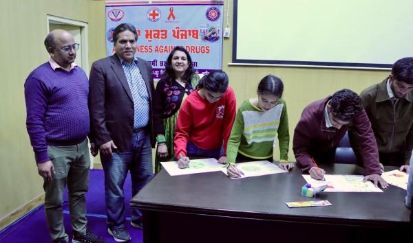 The Nss wing and Red Ribbon Clubs of Guru Angad Dev Veterinary and Animal Sciences University organised Inter College Poster-Making Competition on Tuberculosis