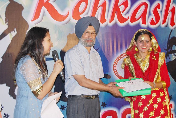 Celebration of cultural evening in Girls Hostel on