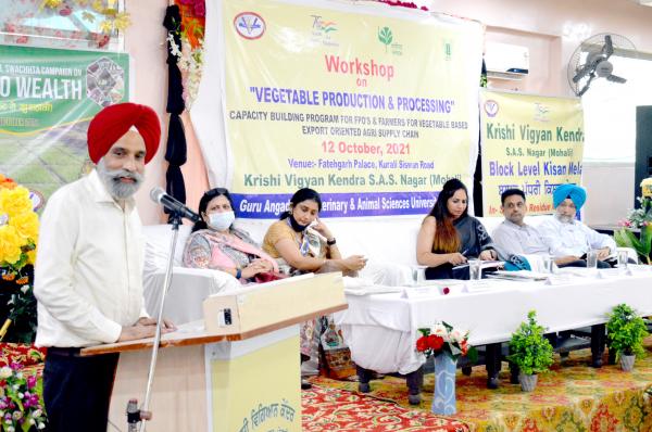 Vet varsitys KVK Mohali Organizes Workshop on Vegetable Production & Processing