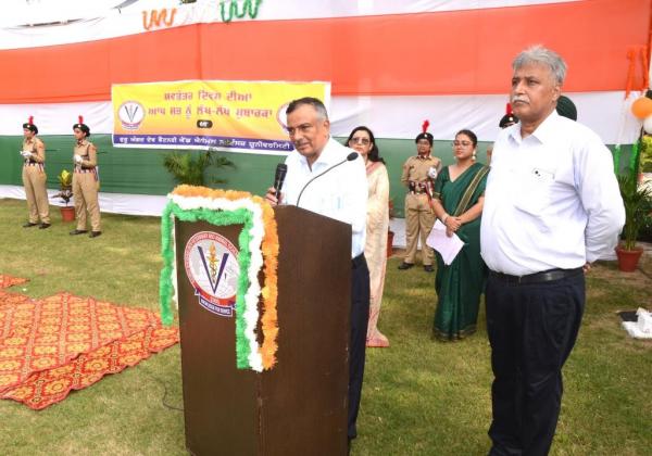 Dr. Inderjeet Singh, Vice–Chancellor GADVASU briefs the Achievements on 15th August 2023