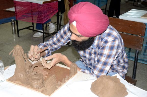 Clay Modeling Competition on 27-11-2025 in the 14th Youth Festival