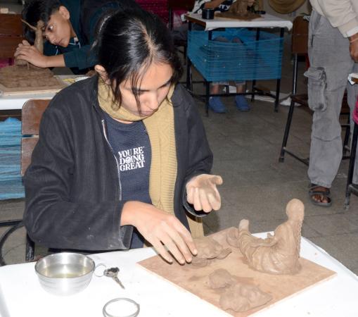 Clay Modeling Competition on 27-11-2025 in the 14th Youth Festival