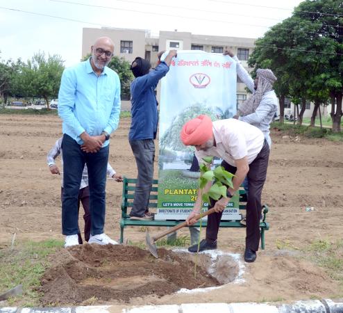 The campaign was ceremoniously inaugurated by Dr. Jatinder Paul Singh Gill, Vice-Chancellor, by planting the tree sapling