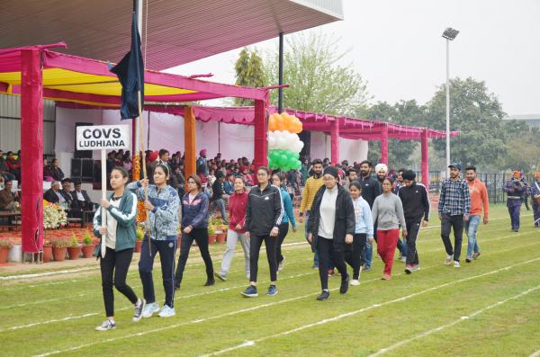 March Pass in 13th Annual Athletic meet was held at GADVASU on 13th March 2019