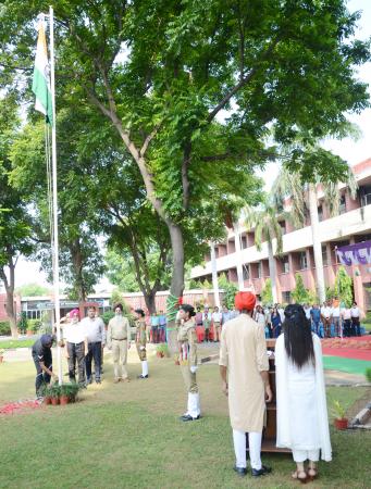 Dr. AS Nanda, Vice–Chancellor, GADVASU unfurled the National Flag in the University premises on 73rd Independence Day on 15th August 2019