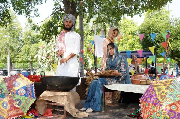 The festival started with a cultural procession, which showcased different traditional glimpses of Punjab