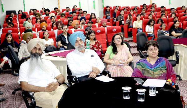 The programme aimed to sensitize students and NSS volunteers about student safety, responsible citizenship and their duties towards society