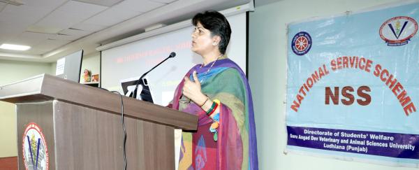 Dr. Aman Amrit Cheema, Professor, University Institute of Law, Ludhiana Addressing
