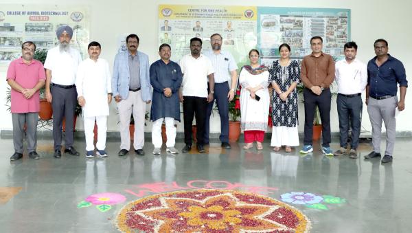 Karnataka Vet Varsity Board of Management Members during Visit at Department of Centre for one health