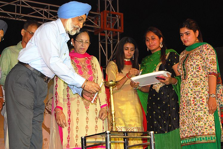 Celebration of cultural evening in Girls Hostel on